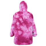 "pets > peeps"  Tie Dye Snug Hoodie (Pink)